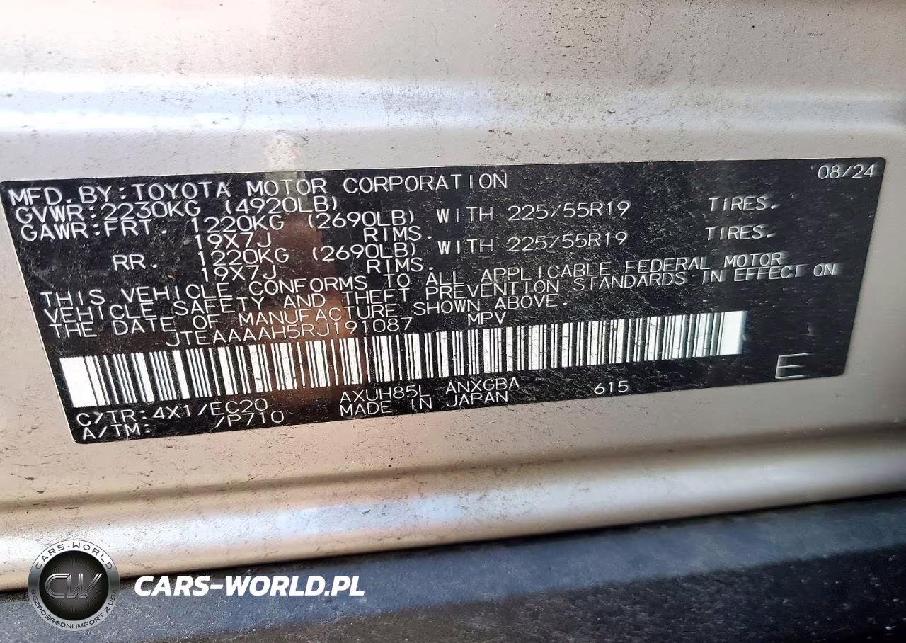 2024 Toyota Venza Xle VIN:JTEAAAAH5RJ191087 - 14