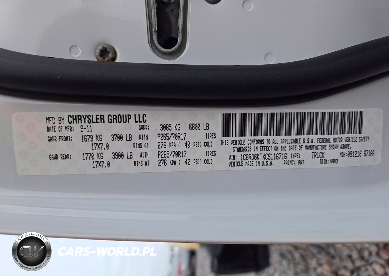 2012 Dodge Ram 1500 St VIN:1C6RD6KTXCS116716 - 12