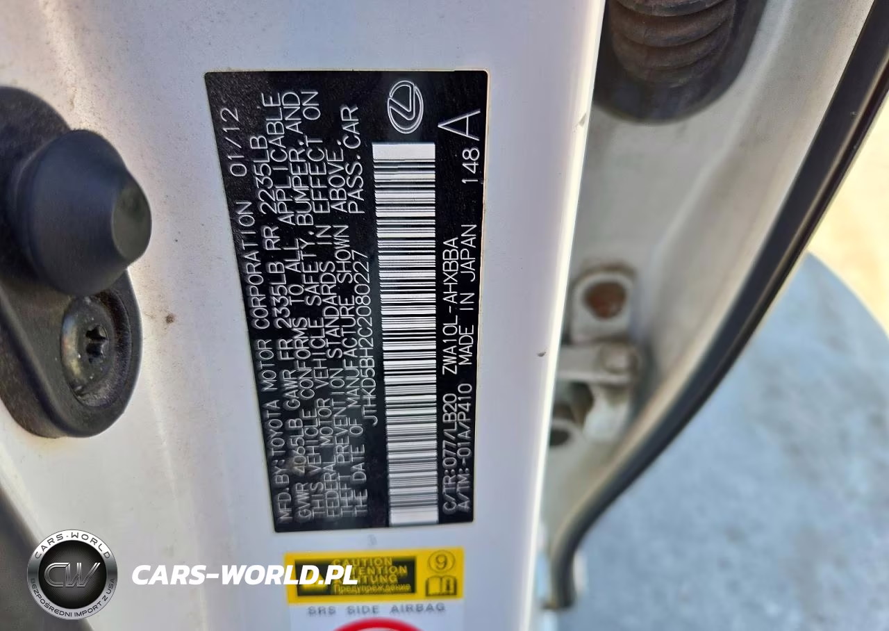 2012 Lexus Ct 200H VIN:JTHKD5BH2C2080227 - 12