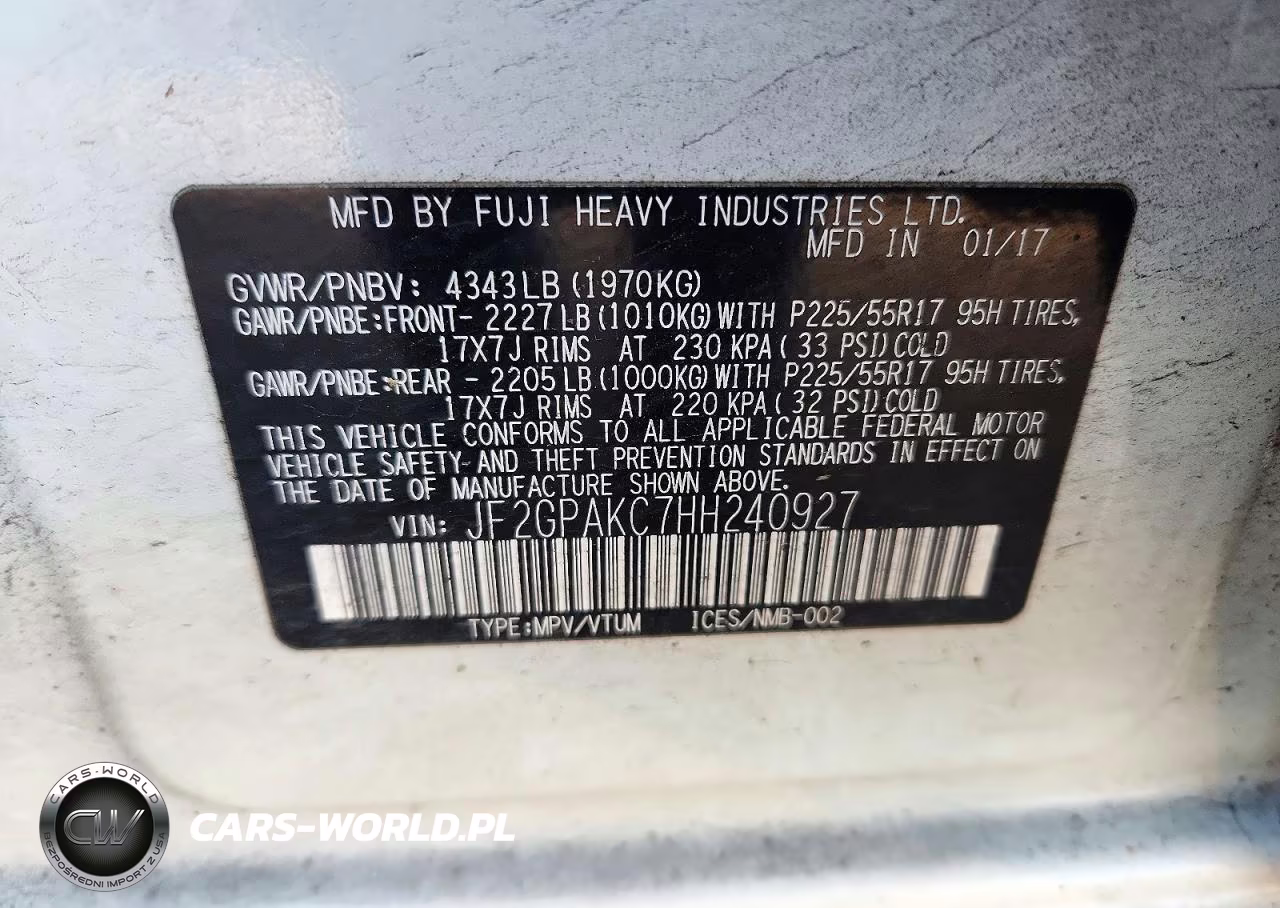 2017 Subaru Crosstrek Limited VIN:JF2GPAKC7HH240927 - 13