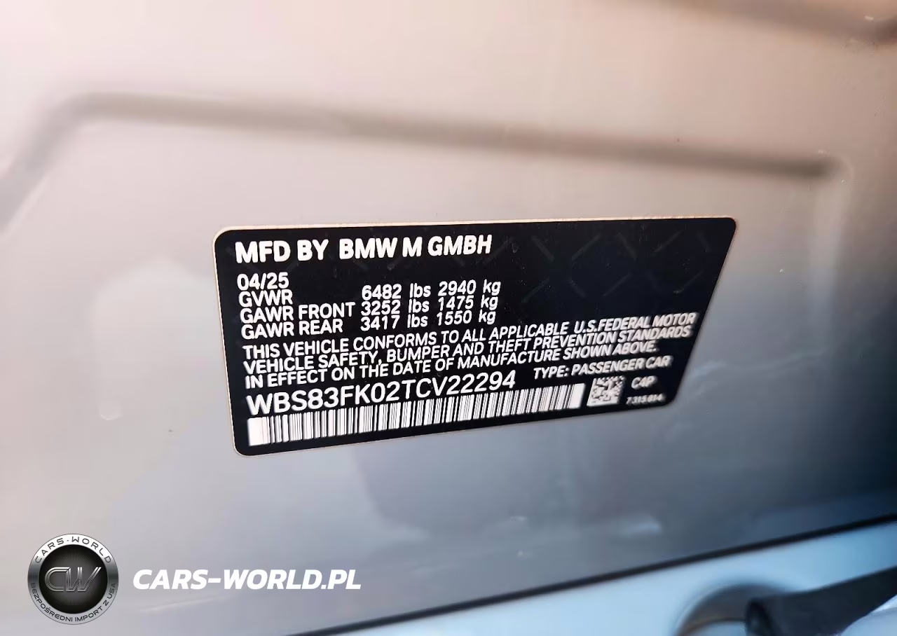 2026 BMW M5 VIN:WBS83FK02TCV22294 - 12
