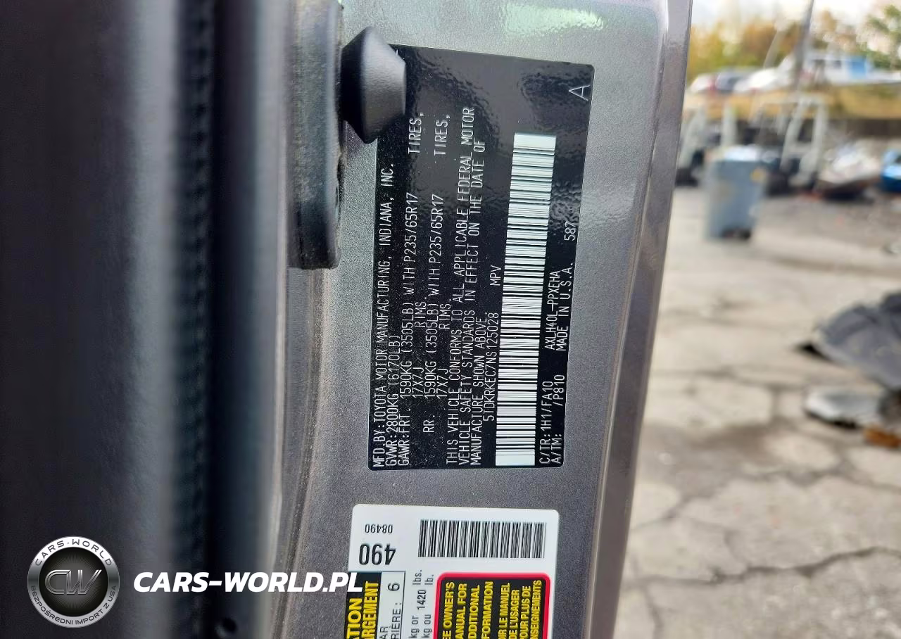 2022 Toyota Sienna Le VIN:5TDKRKEC7NS125028 - 13