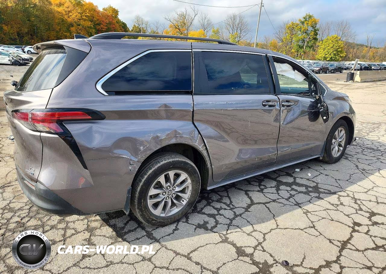 2022 Toyota Sienna Le VIN:5TDKRKEC7NS125028 - 3