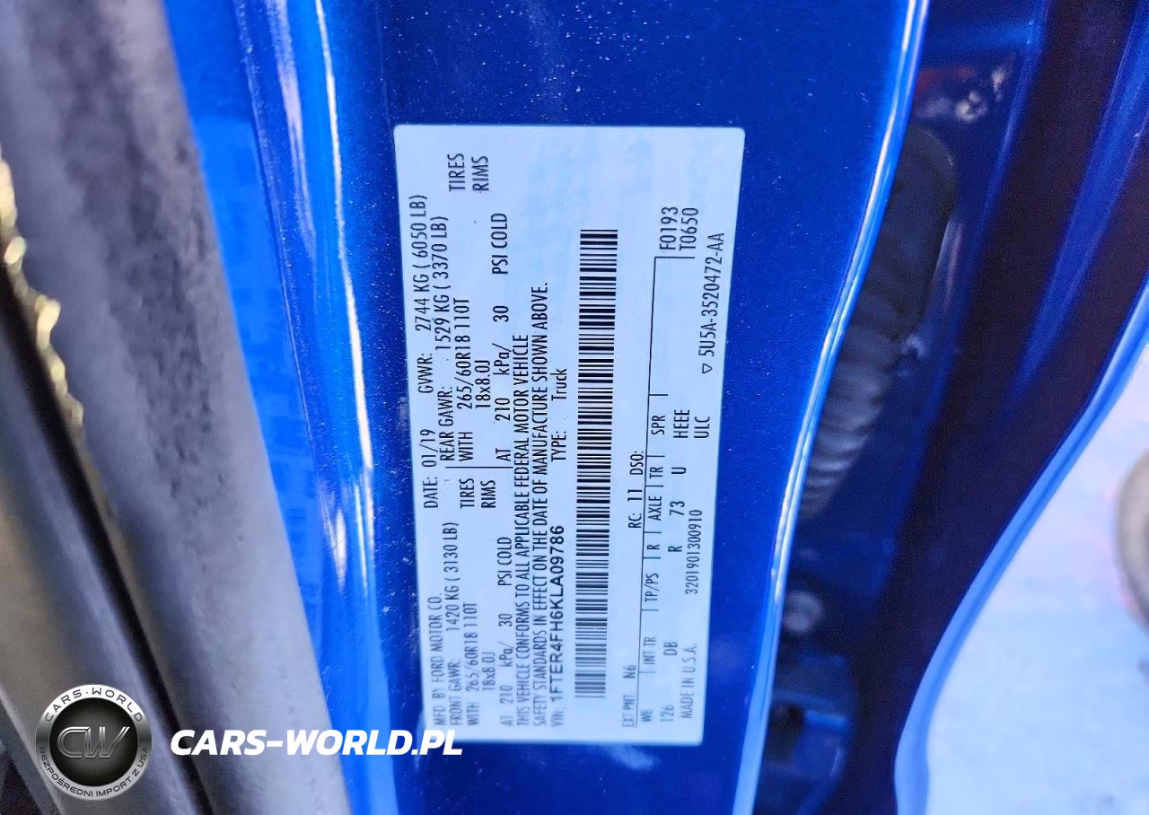 2019 Ford Ranger Xl VIN:1FTER4FH6KLA09786 - 12