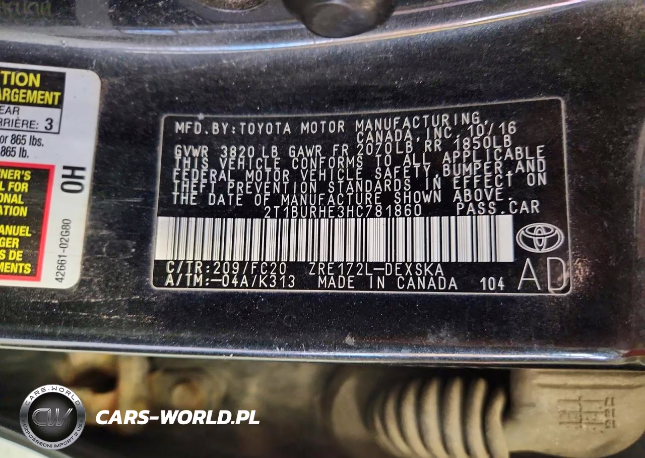 2017 Toyota Corolla Se VIN:2T1BURHE3HC781860 - 12