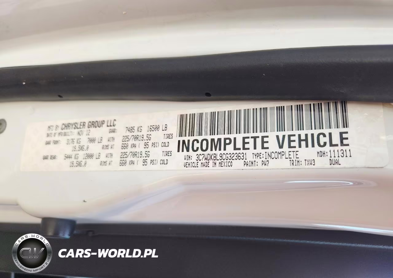 2012 Dodge Ram 3500 VIN:3C7WDKBL9CG323631 - 11