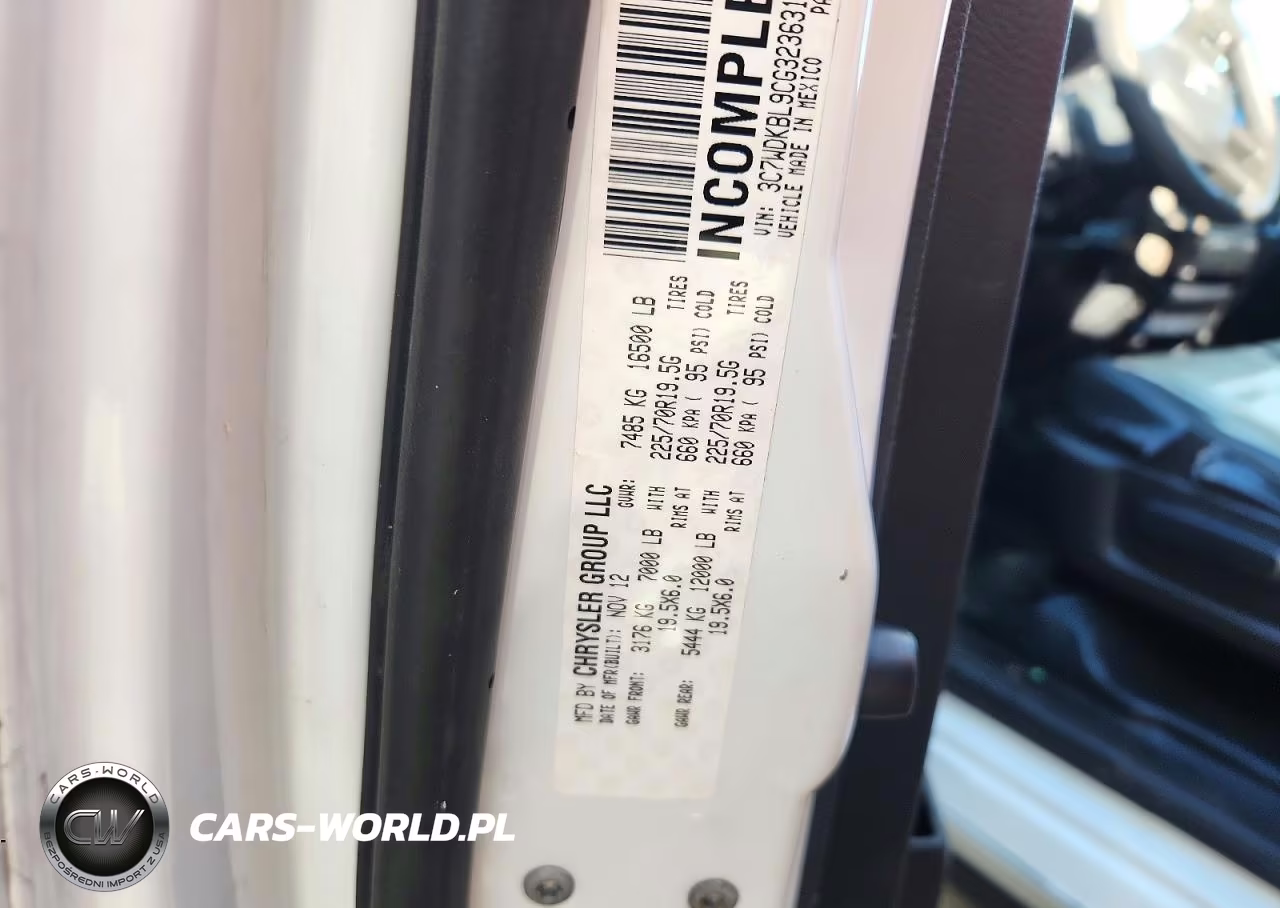 2012 Dodge Ram 3500 VIN:3C7WDKBL9CG323631 - 12