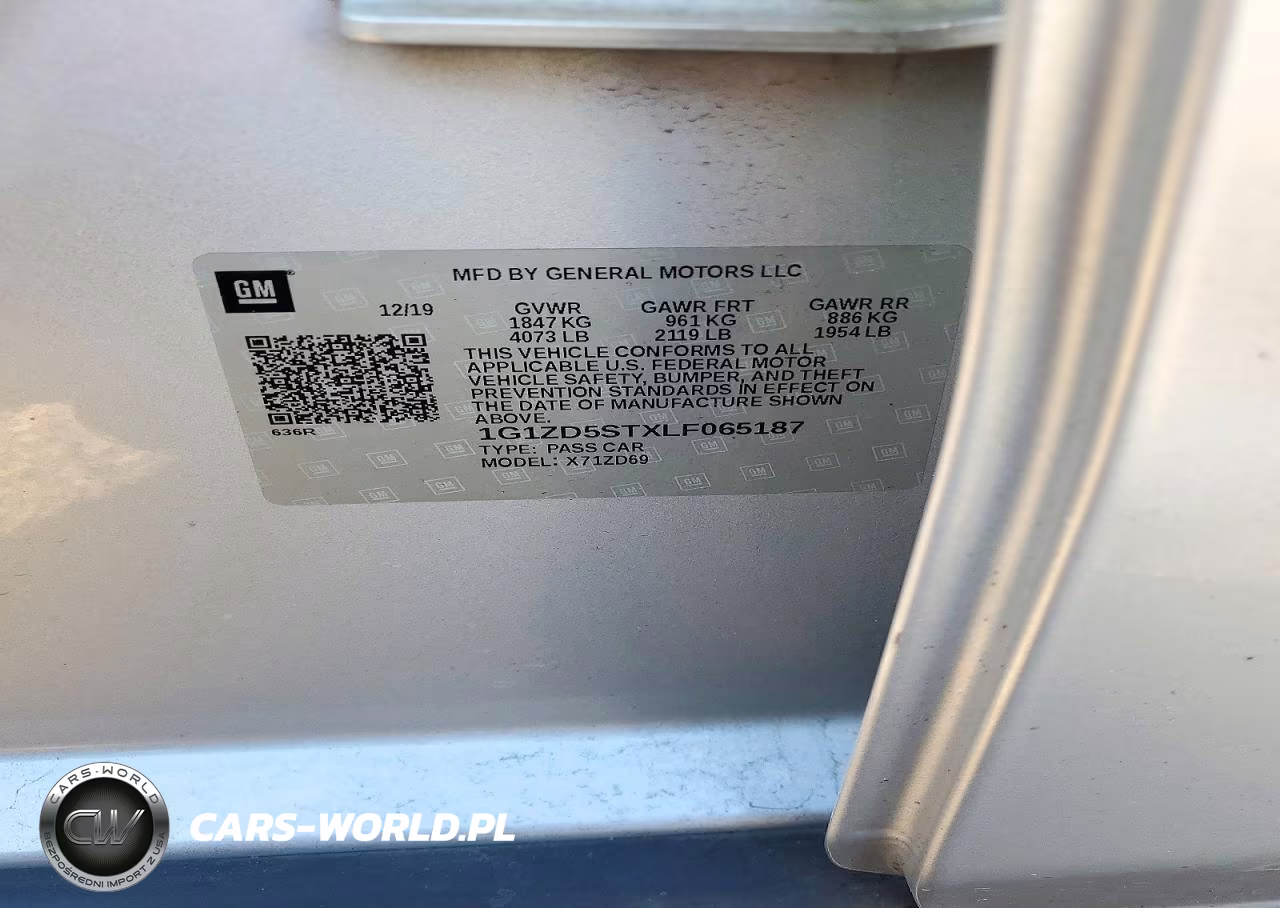 2020 Chevrolet Malibu Lt VIN:1G1ZD5STXLF065187 - 12