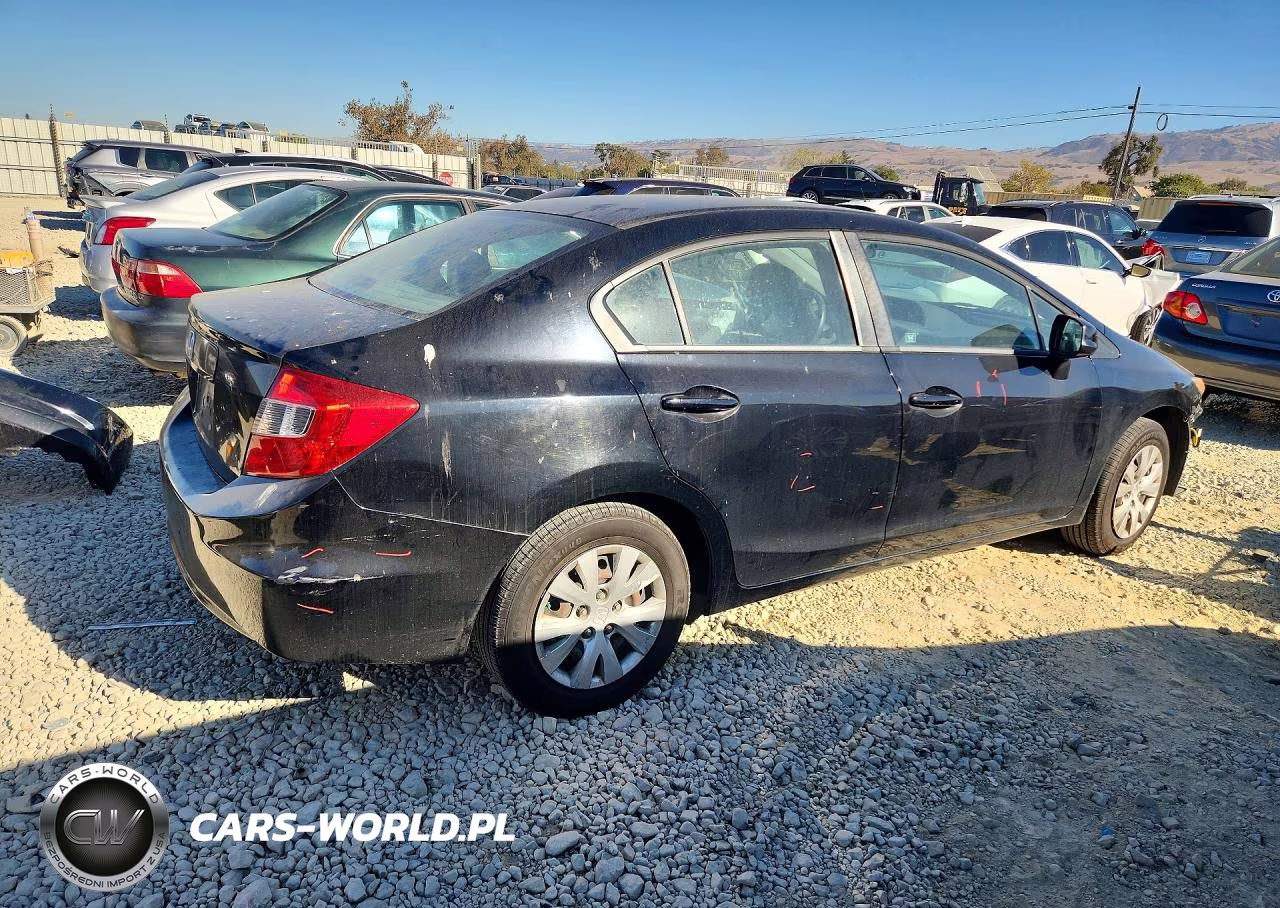 2012 Honda Civic Lx VIN:19XFB2F59CE383208 - 3