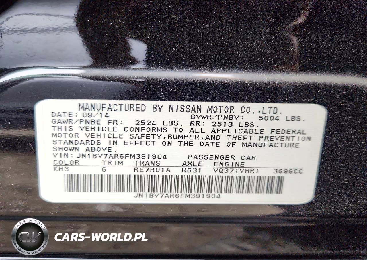 2015 Infiniti Q50 Premium VIN:JN1BV7AR6FM391904 - 12