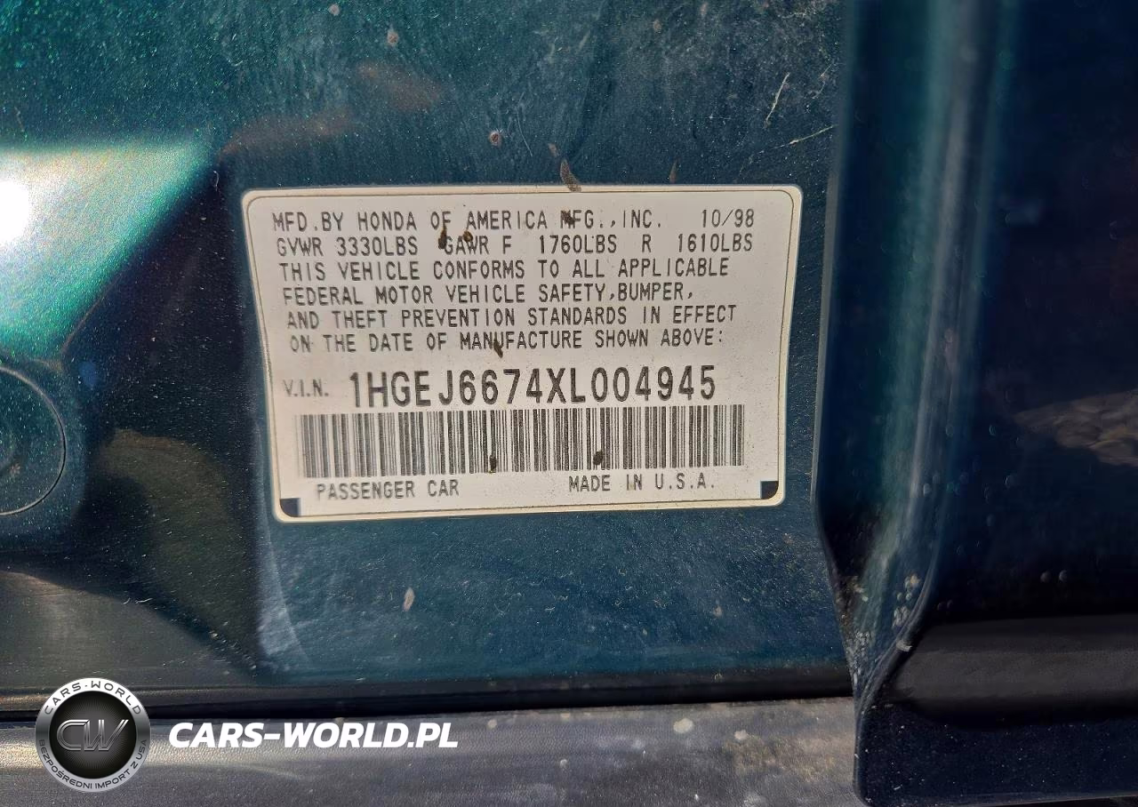1999 Honda Civic Lx VIN:1HGEJ6674XL004945 - 12