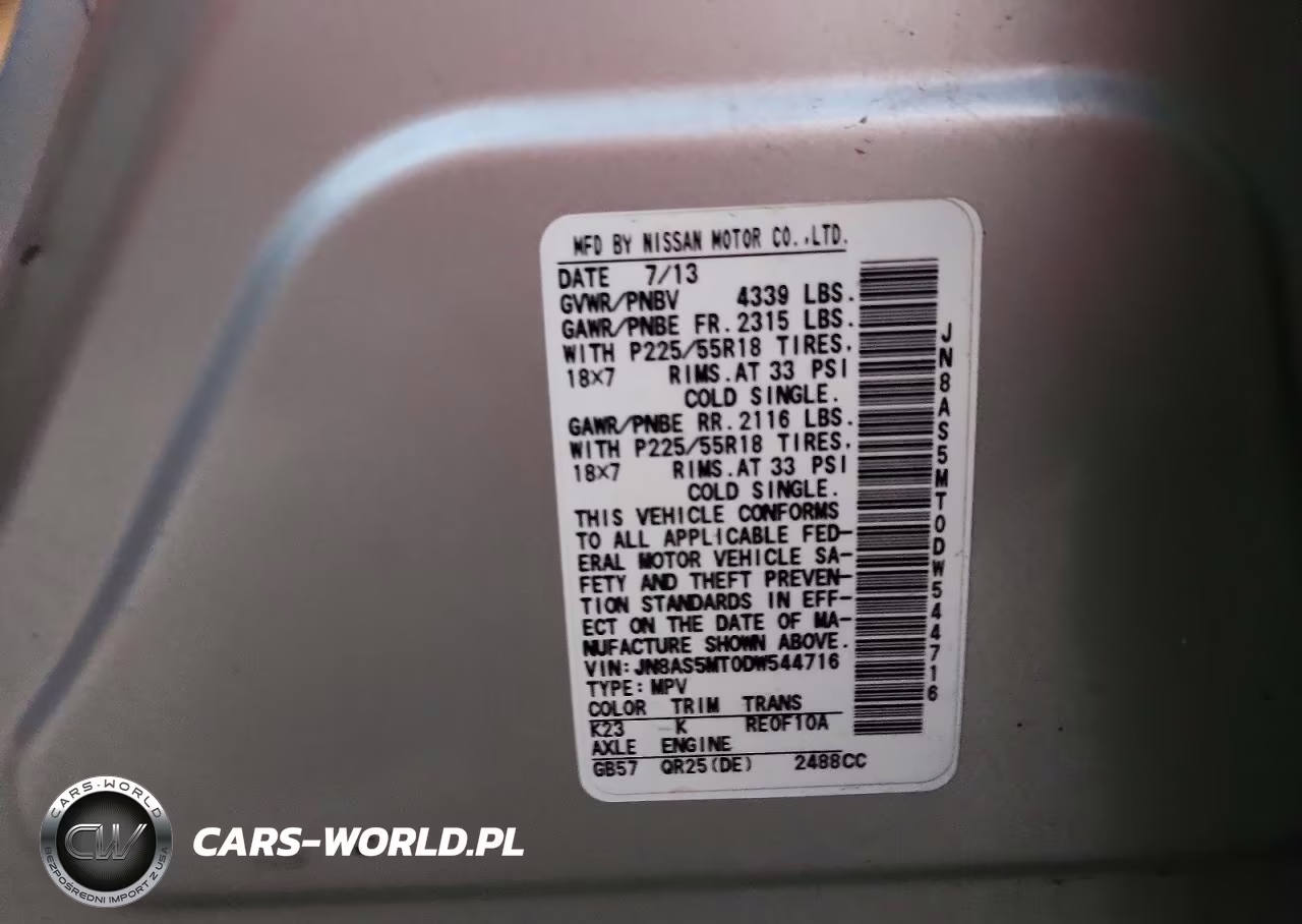 2013 Nissan Rogue S VIN:JN8AS5MT0DW544716 - 13