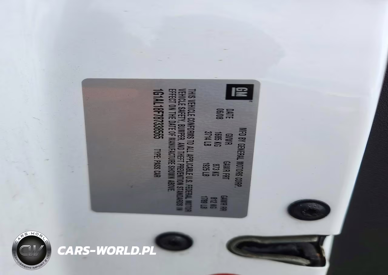 2008 Chevrolet Cobalt Lt VIN:1G1AL18F787338565 - 12