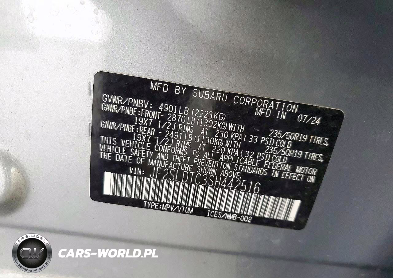 2025 Subaru Forester Touring VIN:JF2SLDTC3SH442516 - 14
