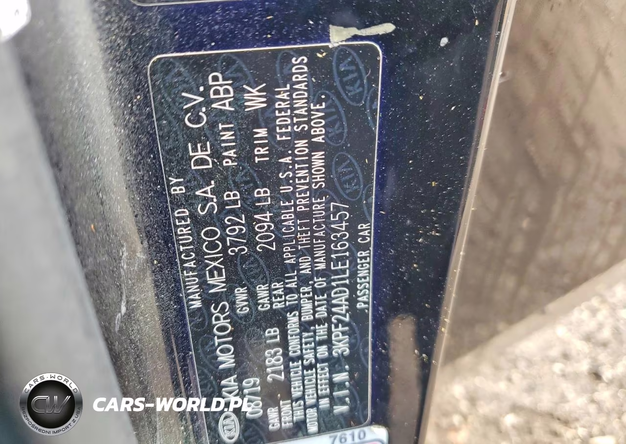 2020 Kia Forte Lxs VIN:3KPF24AD1LE163457 - 12