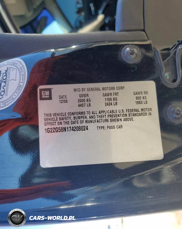 2007 Pontiac G6 Base VIN:1G2ZG58N174208024 - 12