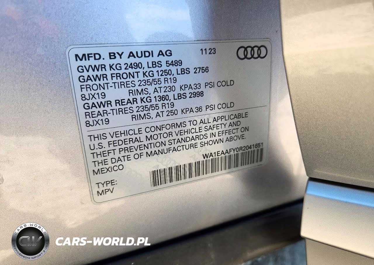 2024 Audi Q5 Premium Plus 45 VIN:WA1EAAFY0R2041651 - 13