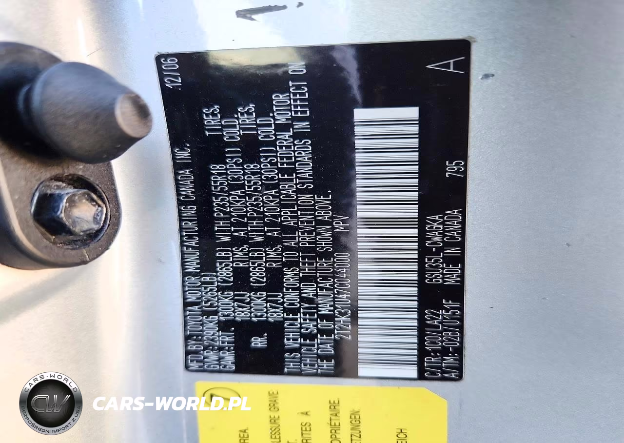 2007 Lexus Rx 350 VIN:2T2HK31U47C044000 - 13