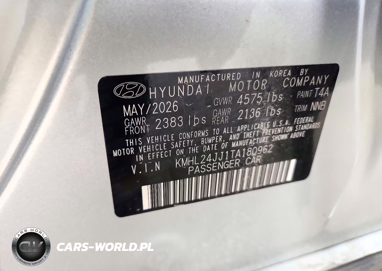 2026 Hyundai Sonata Hybrid Blue VIN:KMHL24JJ1TA180962 - 12