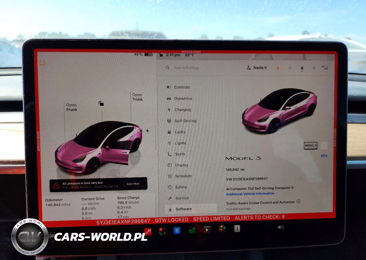 2022 Tesla Model 3 VIN:5YJ3E1EAXNF286647 - 9