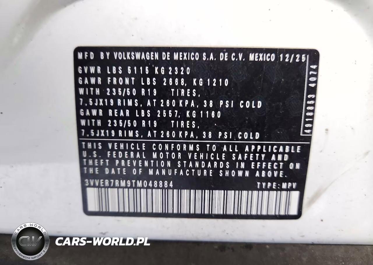 2026 Volkswagen Tiguan Se VIN:3VVER7RM9TM048884 - 13