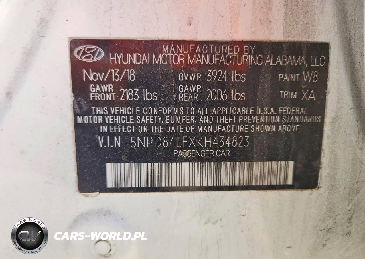2019 Hyundai Elantra Se VIN:5NPD84LFXKH434823 - 12