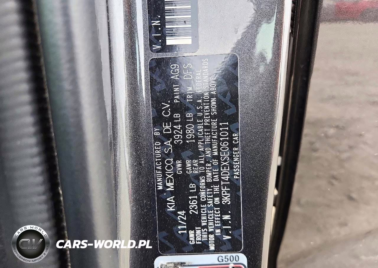 2025 Kia K4 Lxs VIN:3KPFT4DEXSE061011 - 12