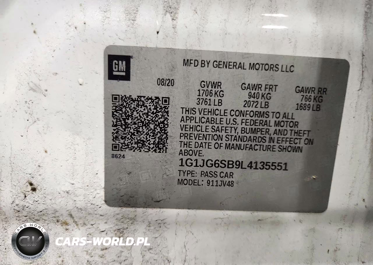 2020 Chevrolet Sonic VIN:1G1JG6SB9L4135551 - 13