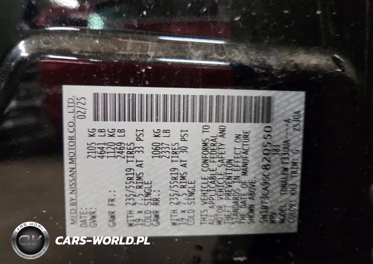 2025 Nissan Rogue Sl VIN:5N1BT3CA9SC820550 - 13