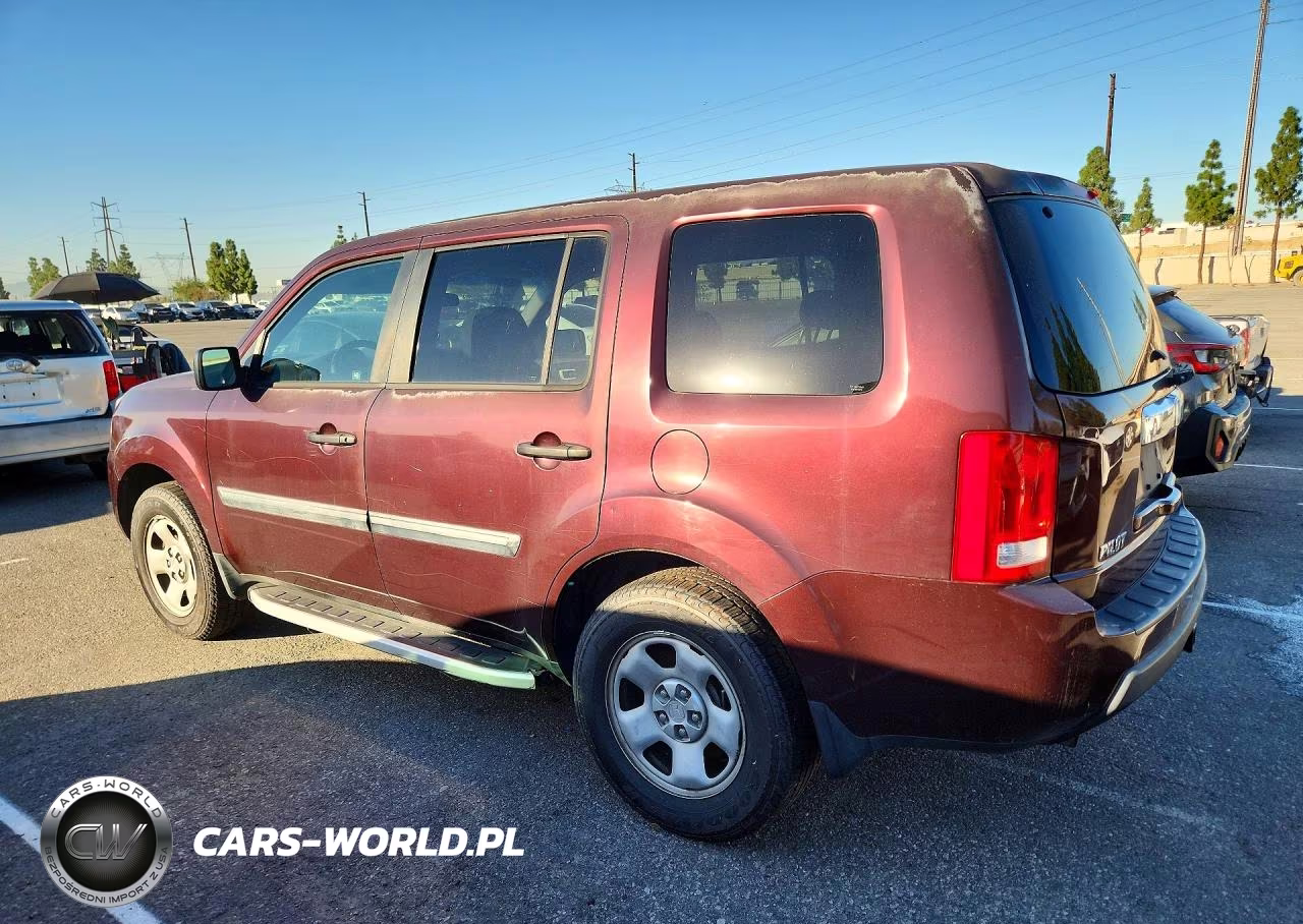 2011 Honda Pilot Lx VIN:5FNYF3H20BB016132 - 2