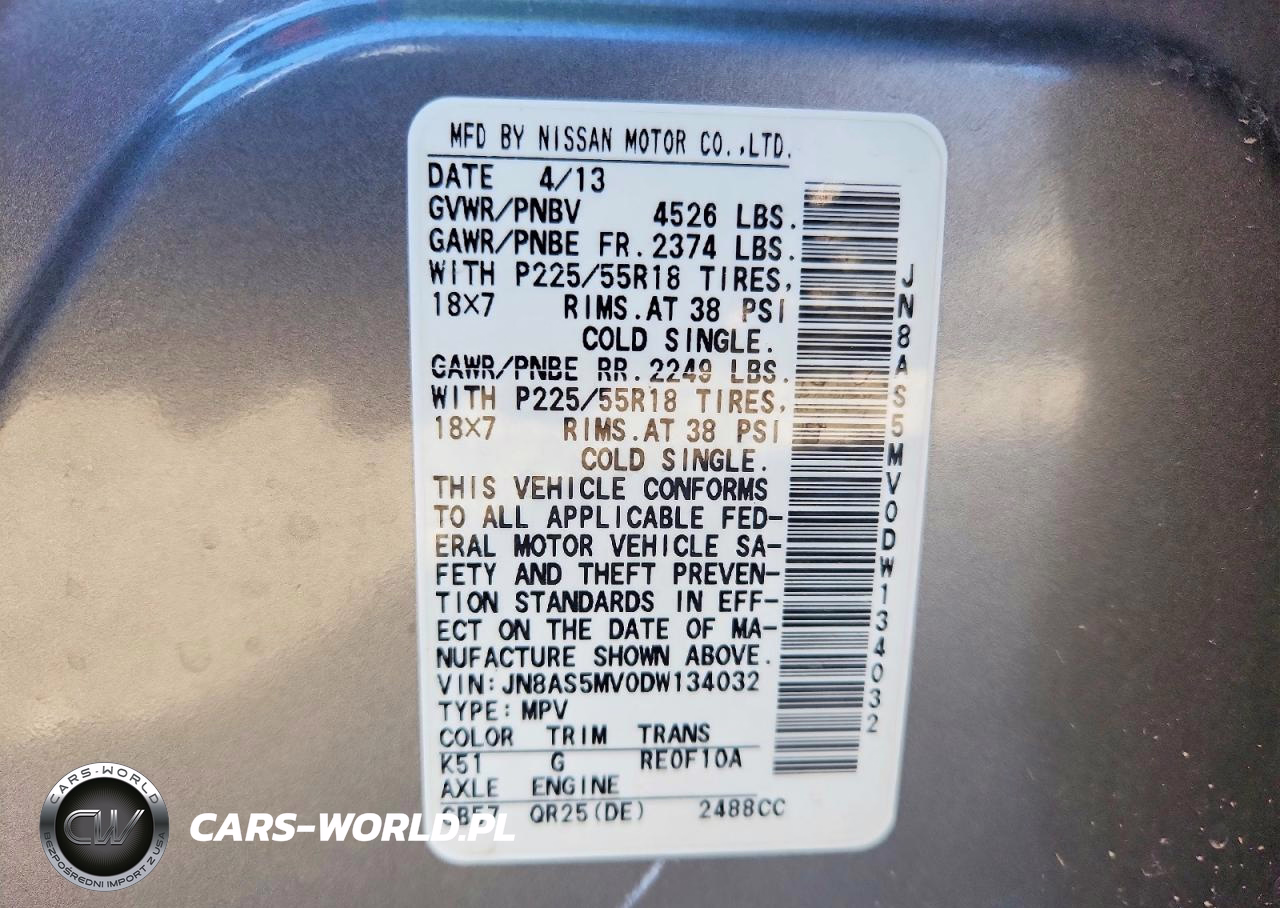 2013 Nissan Rogue S VIN:JN8AS5MV0DW134032 - 13