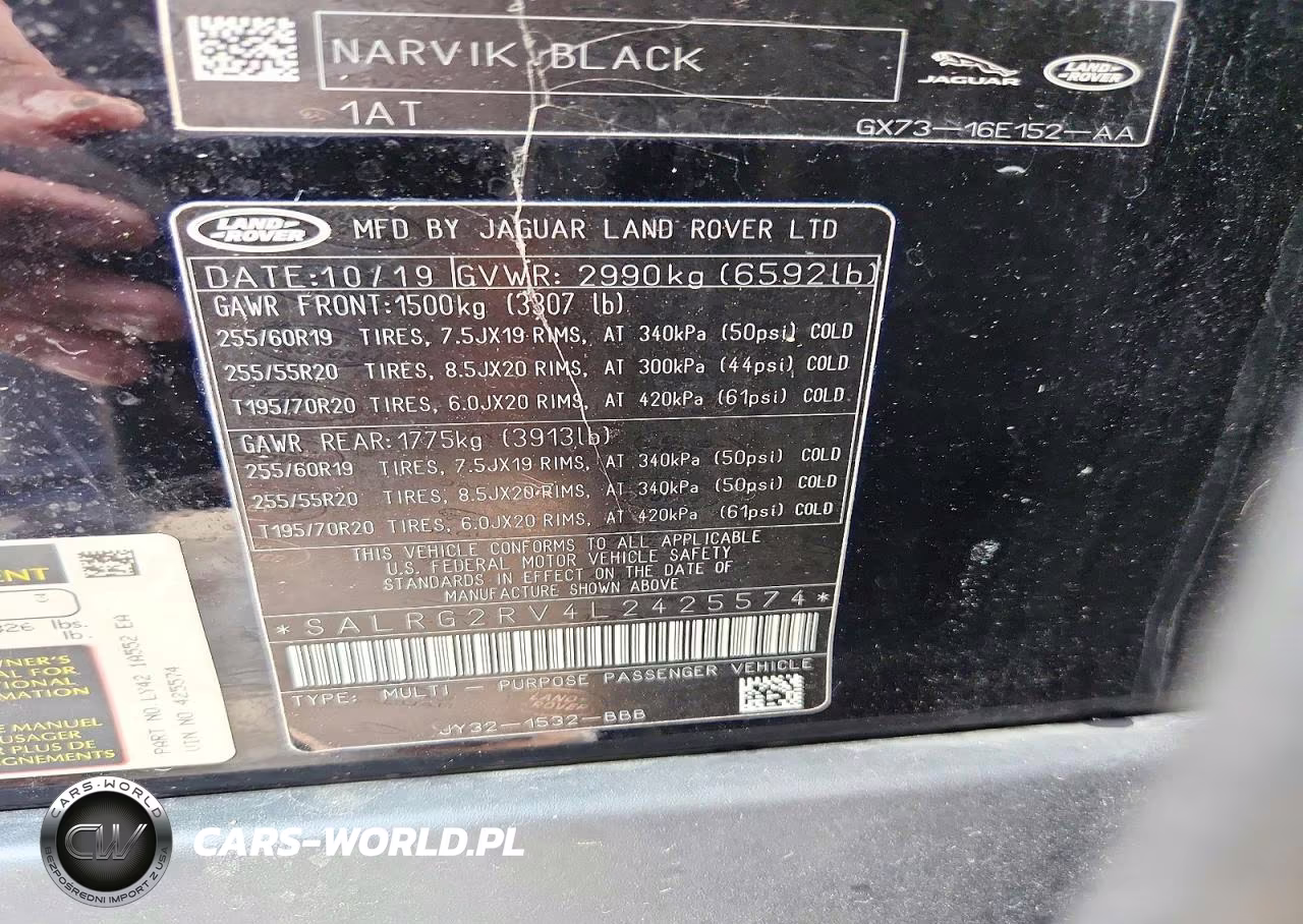 2020 Land Rover Discovery Se VIN:SALRG2RV4L2425574 - 13