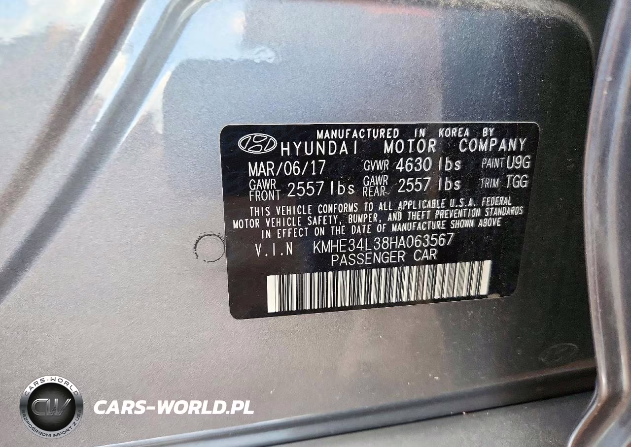 2017 Hyundai Sonata Hybrid Limited VIN:KMHE34L38HA063567 - 13