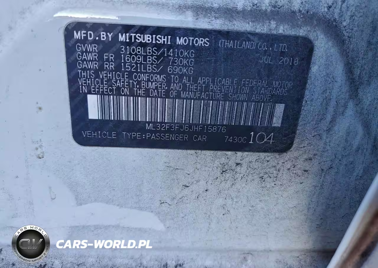 2018 Mitsubishi Mirage G4 Es VIN:ML32F3FJ6JHF15876 - 12