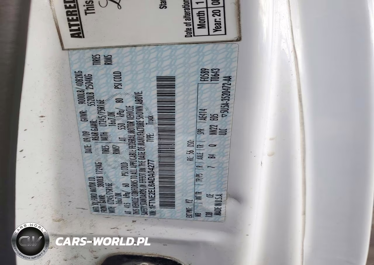 2010 Ford Econoline E250 Van VIN:1FTNE2EL6ADA04277 - 13