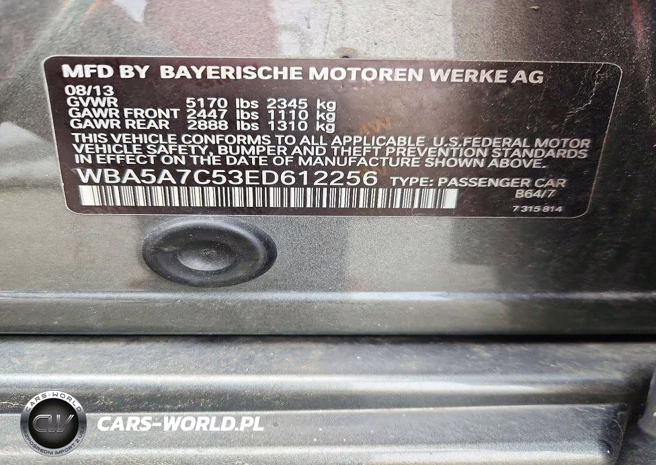 2014 BMW 528 Xi VIN:WBA5A7C53ED612256 - 12