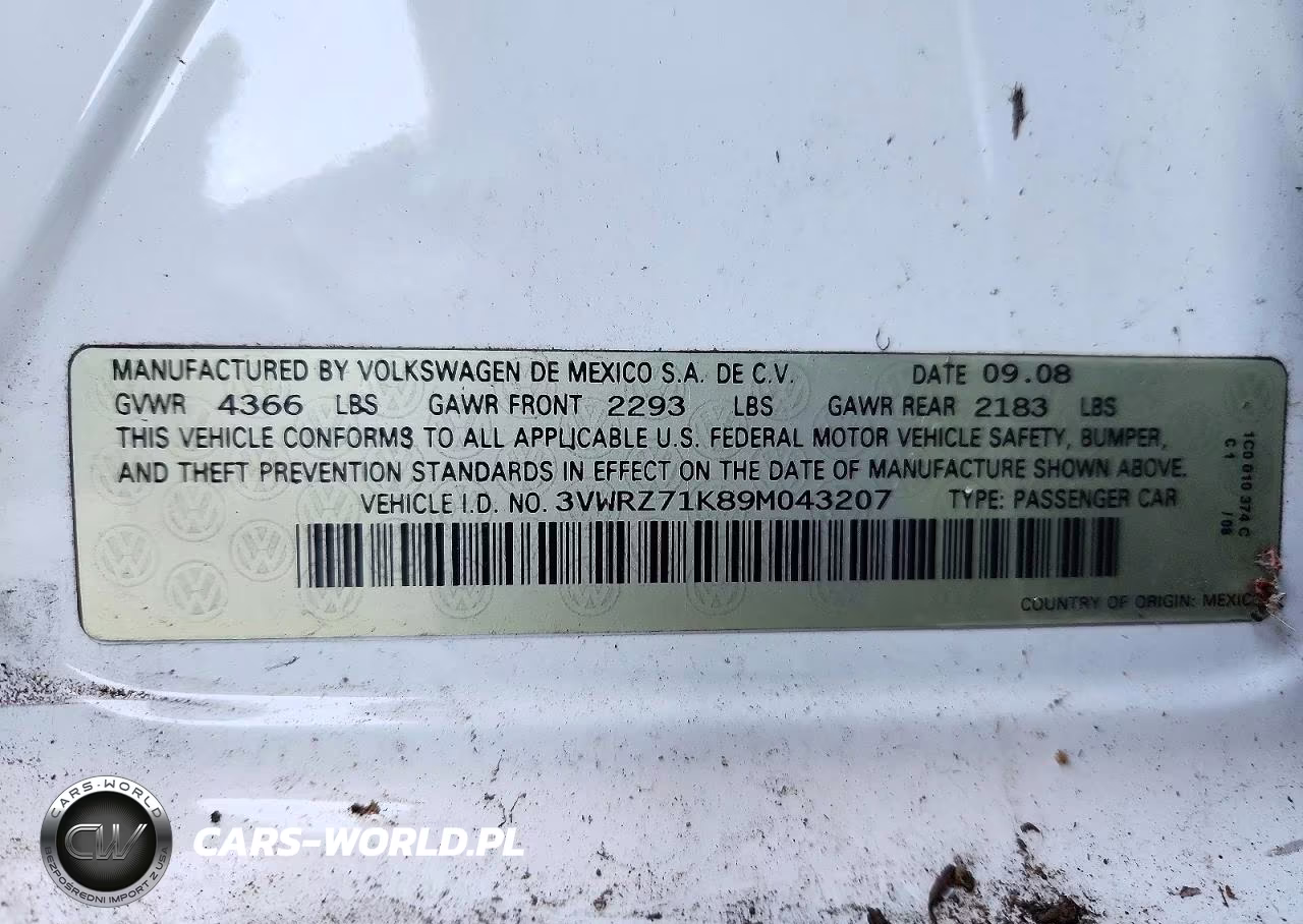 2009 Volkswagen Jetta VIN:3VWRZ71K89M043207 - 12