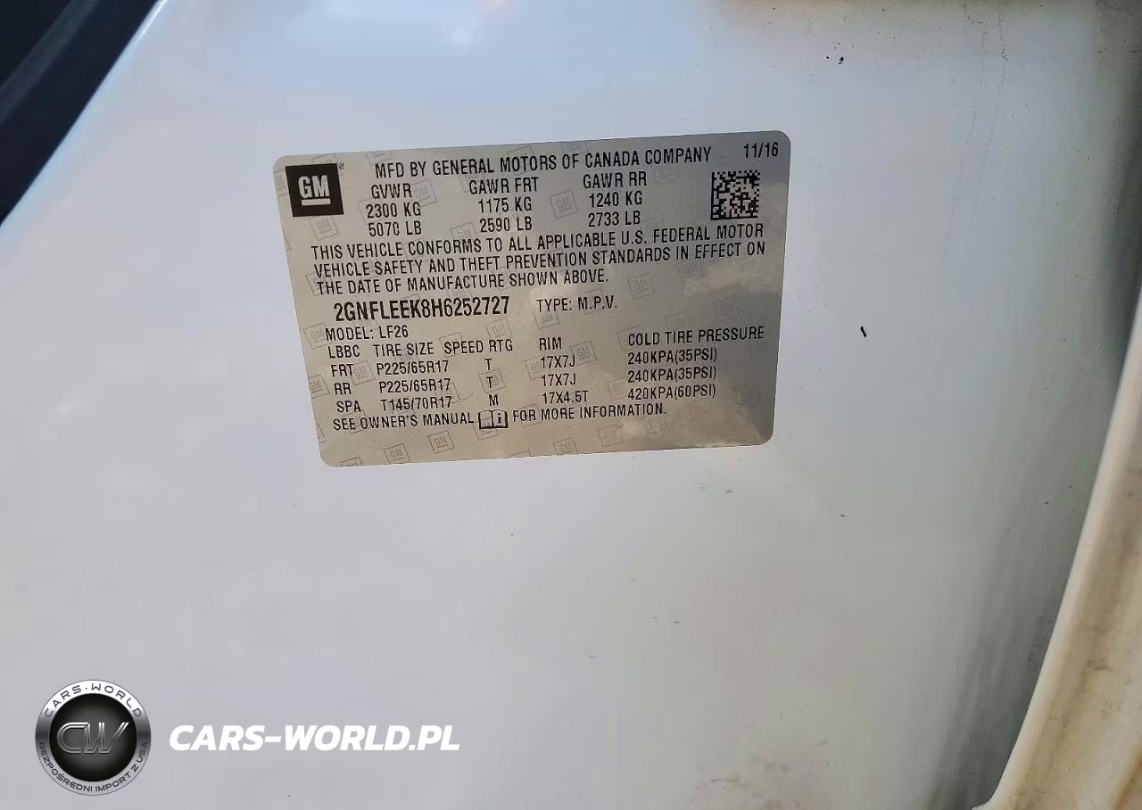 2017 Chevrolet Equinox Ls VIN:2GNFLEEK8H6252727 - 13
