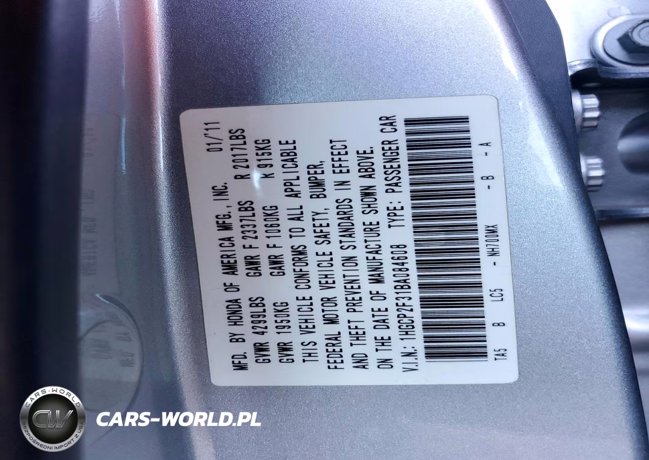 2011 Honda Accord Lx VIN:1HGCP2F31BA084608 - 13