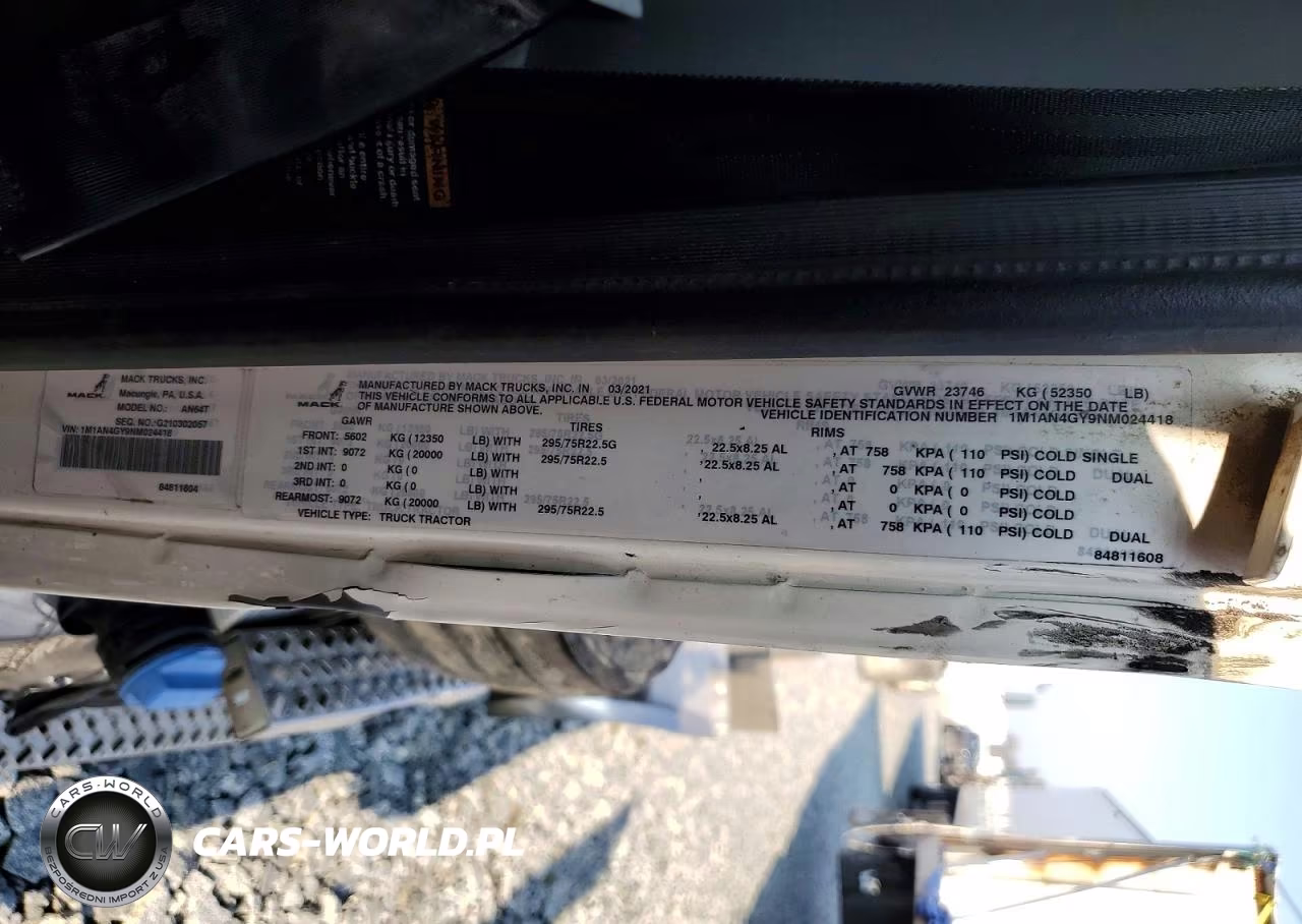 2023 Mack Anthem Semi Truck VIN:1M1AN4GY9NM024418 - 10