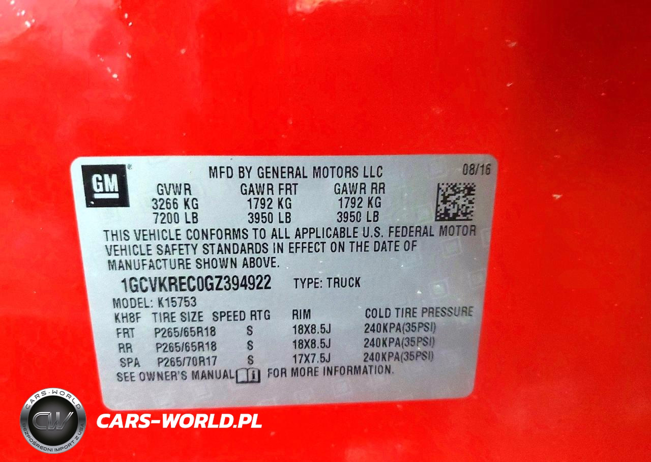2016 Chevrolet Silverado K1500 Lt VIN:1GCVKREC0GZ394922 - 12