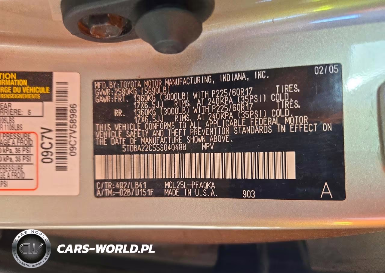 2005 Toyota Sienna Xle Limited 7 Passenger VIN:5TDBA22C55S040488 - 13