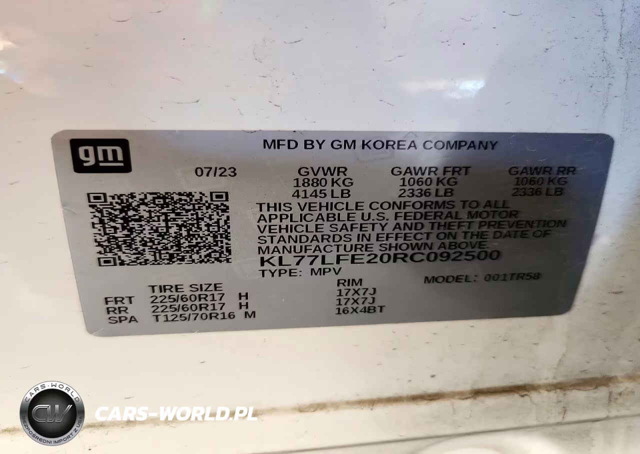 2024 Chevrolet Trax Ls VIN:KL77LFE20RC092500 - 13