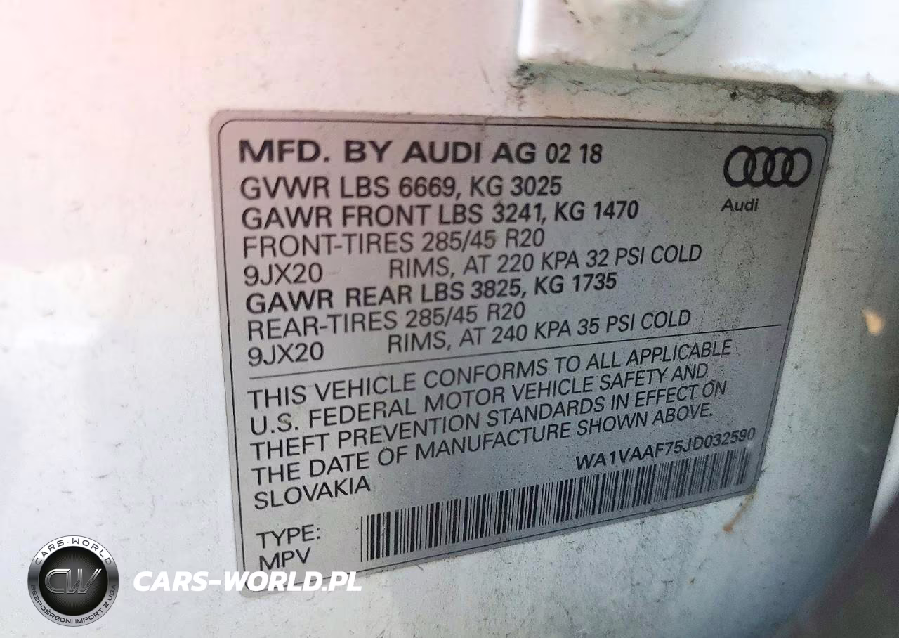 2018 Audi Q7 Prestige VIN:WA1VAAF75JD032590 - 12
