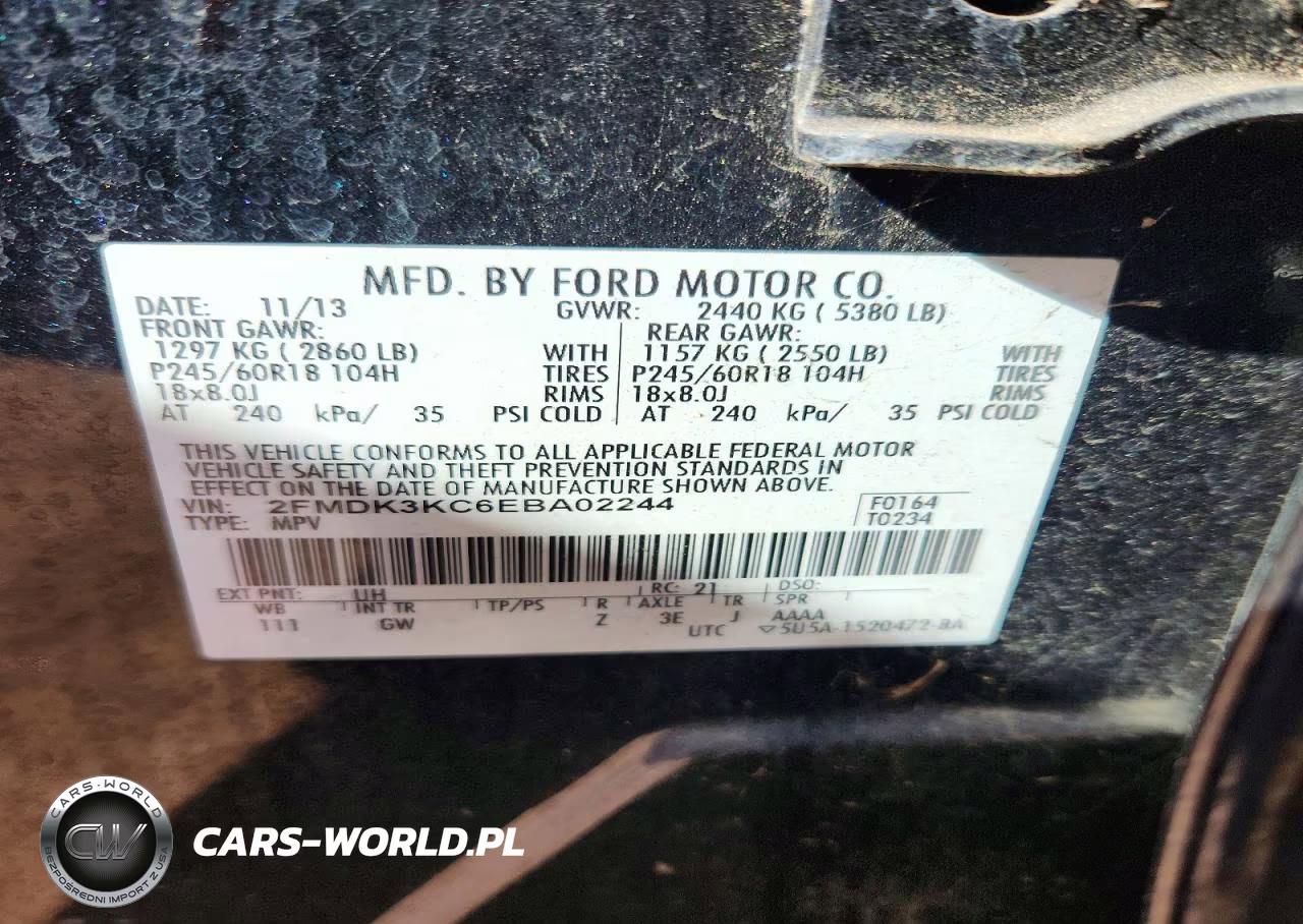 2014 Ford Edge Limited VIN:2FMDK3KC6EBA02244 - 12