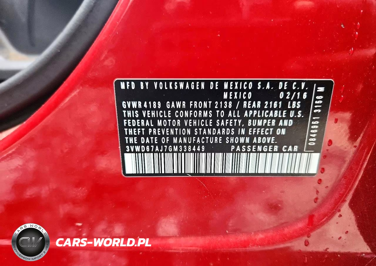 2016 Volkswagen Jetta Se VIN:3VWD67AJ7GM338449 - 12