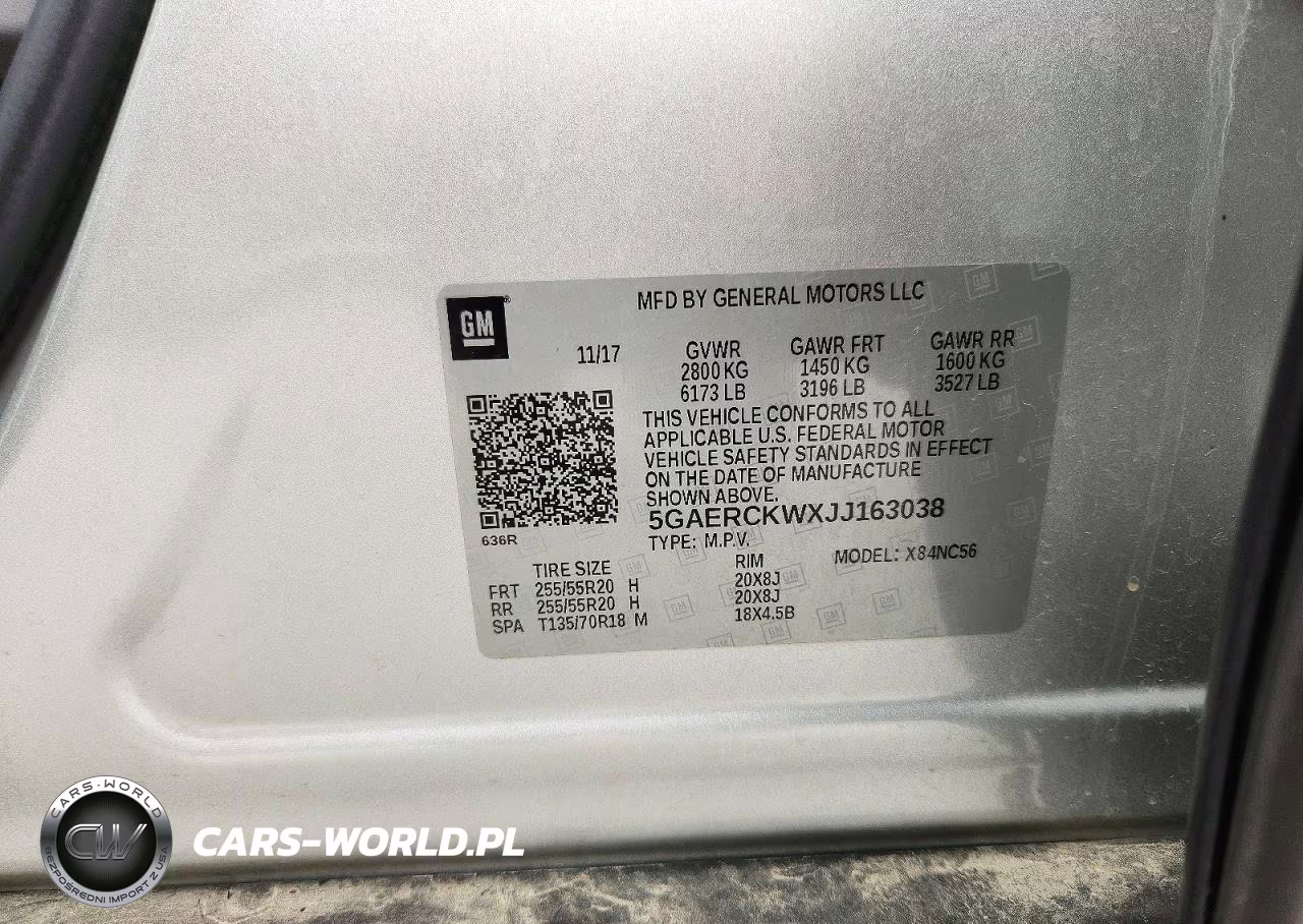 2018 Buick Enclave Premium VIN:5GAERCKWXJJ163038 - 14