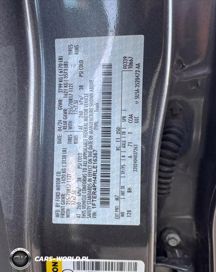 2024 Ford Ranger Xl VIN:1FTER4PH4RLE16367 - 10