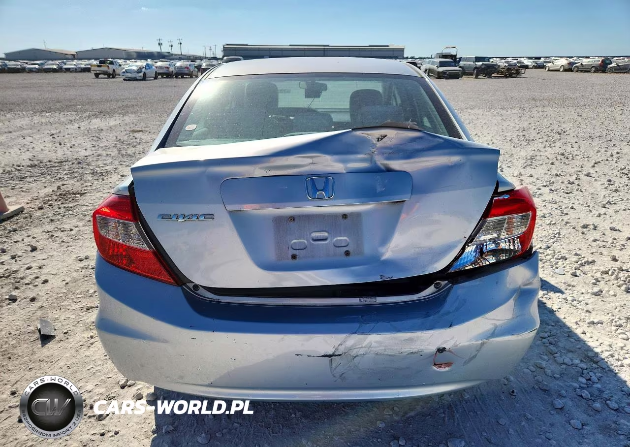2012 Honda Civic Lx VIN:2HGFB2F50CH517156 - 6