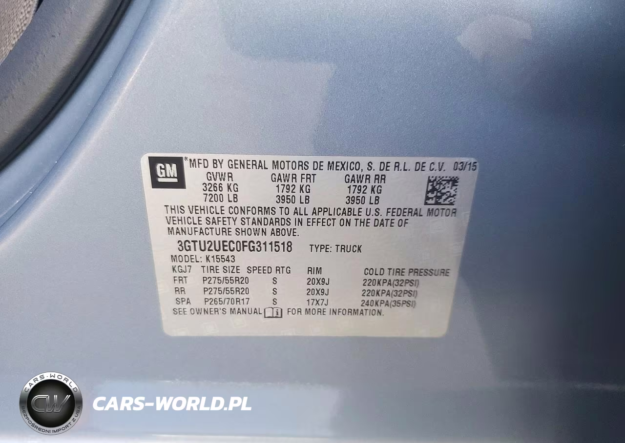 2015 GMC Sierra K1500 Sle VIN:3GTU2UEC0FG311518 - 12